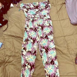 Tropical print jumpsuit